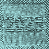 Free 2023 Year Dishcloth or Afghan Square Knitting Pattern