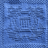 Free US Coast Guard Emblem Dishcloth or Afghan Square Knitting Pattern