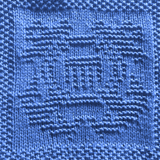 Free US Coast Guard Emblem Dishcloth or Afghan Square Knitting Pattern