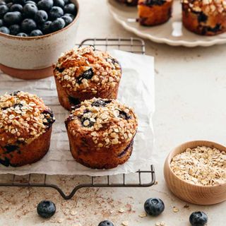 Muffins healthy aux myrtilles