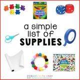 The Simple List of Supplies for Kid Activities