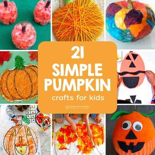 21 Pumpkin Crafts for Kids