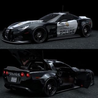 Super Vette Police Car 3D model