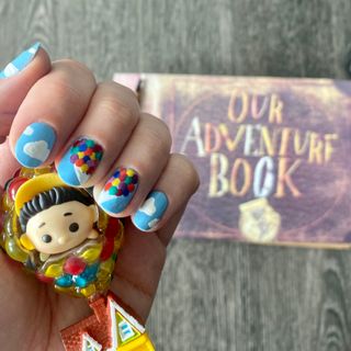 Kim Tries: Nail Art - from Pixar's Up! - Disney Dream Co