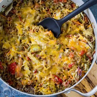 One Skillet Stuffed Cabbage Casserole