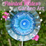 Make Glass Flower Garden Decorations » Dollar Store Crafts