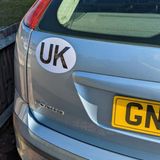 UK Car Sticker| UK Number Plate Stickers | Drive-France.com