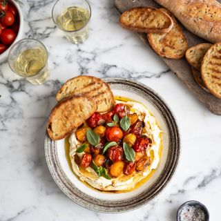 The best whipped feta with roasted tomatoes & garlic recipe