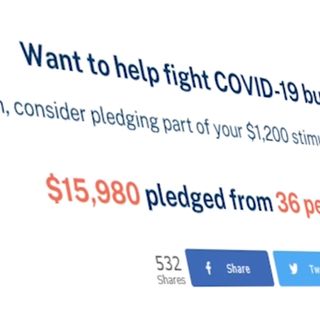 'Pledge My Check' website encourages those still getting by to donate COVID-19 stimulus checks