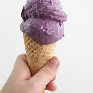 2-Ingredient Vegan Blueberry Ice Cream Recipe - Elephantastic Vegan