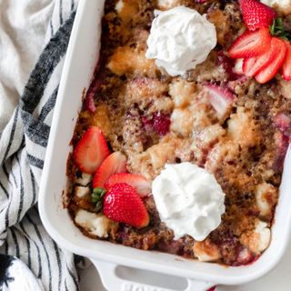 Sourdough Strawberry Cream Cheese Cobbler