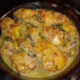 BAKED LEGS WITH CREAM OF MUSHROOM - Daily recipes