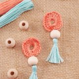 High Desert Crochet Earrings, Free Pattern + Full Video Tutorial - fiberfluxblog.com