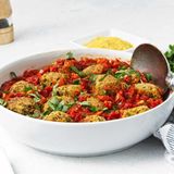 Vegan Chickpea Meatballs (with tomato sauce)