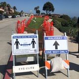 Crazed Democrat Governor Gavin Newsom Closes Parks, Including Slivers of Grass Near Orange County Beaches