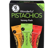 Wonderful Pistachios , No Shell Nuts, Variety Pack (4 bags of Roasted & Salted, 3 bags of Chili Roasted, and 2 bags of Honey Roasted), 9 Count - Just $6.36!