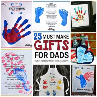 25 Must Make Handprint Crafts for Father's Day! - Fun Handprint Art