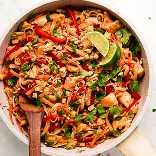 Chicken Pad Thai - Garnish & Glaze