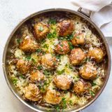 French Onion Chicken Meatballs