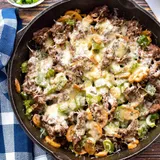 Easy Low FODMAP Keto Philly Cheesesteak Skillet (Low Carb, Gluten-Free) - Good Noms, Honey!