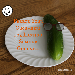 Freeze Cucumbers & Learn How to Use Them