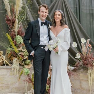 This Hip Austin Wedding Combined Wild, Overgrown Florals With Modern Minimalism