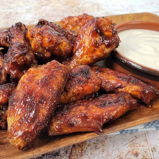 Air Fryer Honey BBQ Chicken Wings (With Shortcuts)