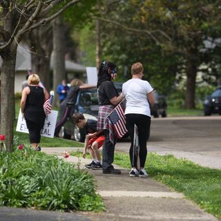 Gov. Mike DeWine criticizes ‘obnoxious’ protesters who targeted the news media and gathered at Dr. Amy Acton’s house