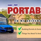 Can I Put A Portable Garage In My Driveway [Things To Avoid] - GuidingPapa