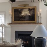 Fireplace Makeover with Roman Clay - Hamilton Park Home