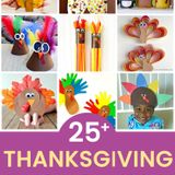 65+ Easy Thanksgiving Crafts for Kids