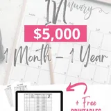 How to Save $5,000 With Saving Charts - Home As We Make It