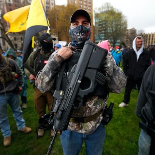 Right-wing militia group threatens police at protests: Stop enforcing laws or else