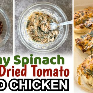 Creamy Spinach & Sun-Dried Tomato Baked Chicken