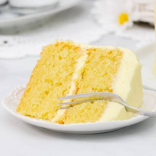 Lemon Velvet Cake with Cream Cheese Frosting