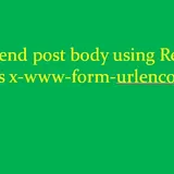 How to send post body using restTemplate as x-www-form-urlencoded - JavaTute