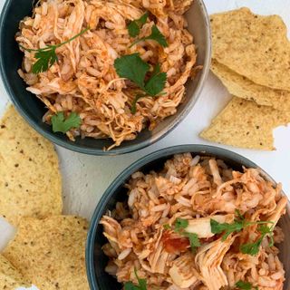 Slow Cooker Salsa Chicken and Rice