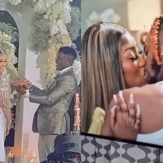 Diamond's love interest Fantana attends Zari Hassan's white wedding in SA