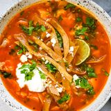 Easy Chicken Tortilla Soup | Kay's Clean Eats