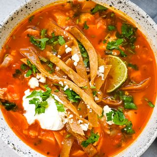 Easy Chicken Tortilla Soup | Kay's Clean Eats