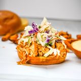 Instant Pot Apple Cider Pulled Chicken Sliders | Kay's Clean Eats