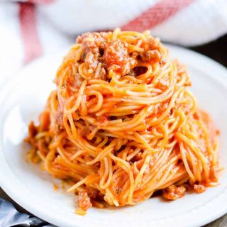 Quick and Easy Instant Pot Spaghetti Recipe - Keat's Eats