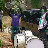 The Elmo drumline, surprisingly busier than ever, was gifted an entire set of new pro drums