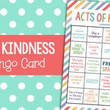 Random Acts of Kindness for Kids with Free Bingo Card