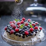 Pavlova Cake Recipe - Red, White and Blue Dessert