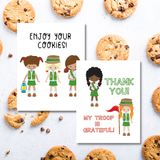 Free Printable Girl Scout Thank you Cards to Hand Out - Life is Sweeter By Design