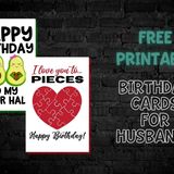 Fun Free Printable Birthday Cards for Husband - Life is Sweeter By Design