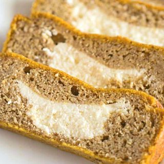 Keto Pumpkin Bread with Cream Cheese Filling