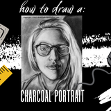 How to draw a charcoal portrait using a grid » Make a Mark Studios