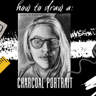 How to draw a charcoal portrait using a grid » Make a Mark Studios